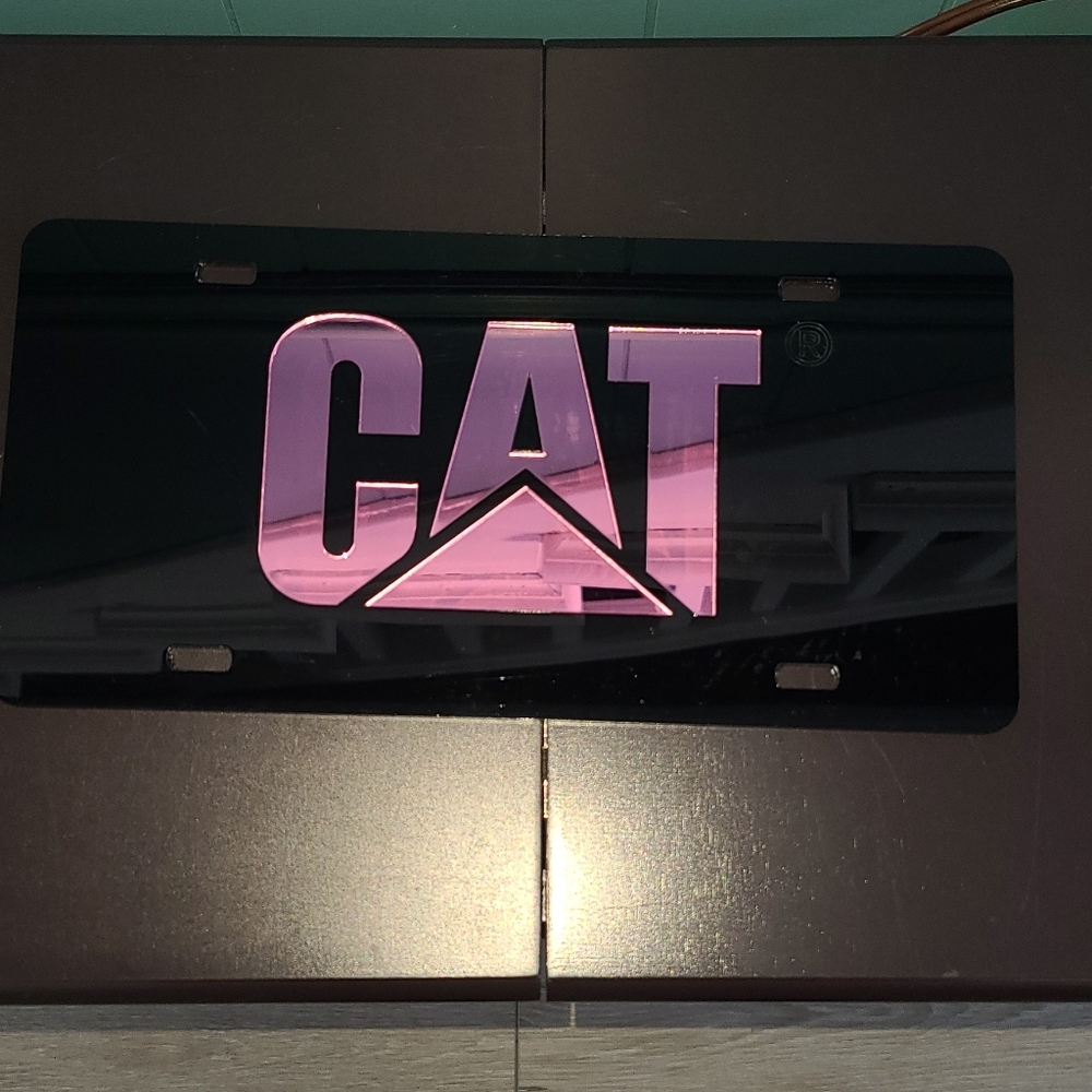 Caterpillar license plate